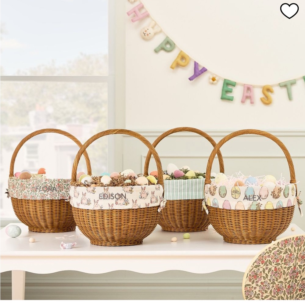 West Elm Kids Woven Easter Basket (Pink Chicken collab)